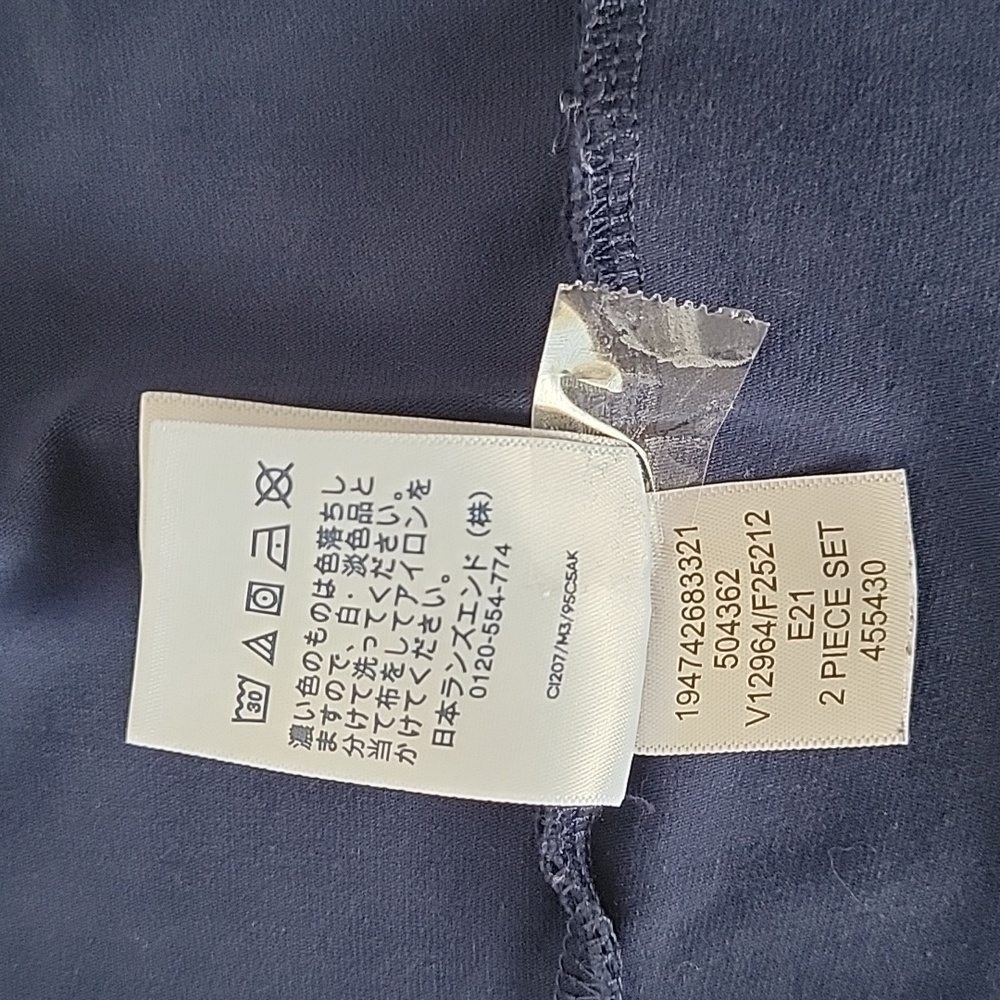 Lands' End Women's Blue W/ White Trim Long Sleeve Top,  MP/P - Picture 8 of 8